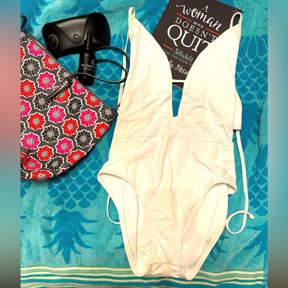 NWT Stunning Becca White One Piece Swimsuit